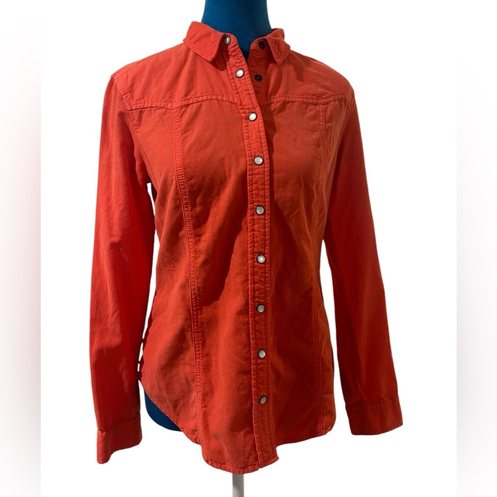 HOLDING HORSES Orange Button Down Shirt